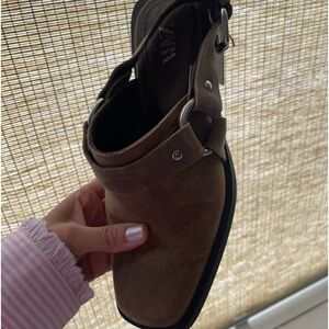 Zara buckle clogs